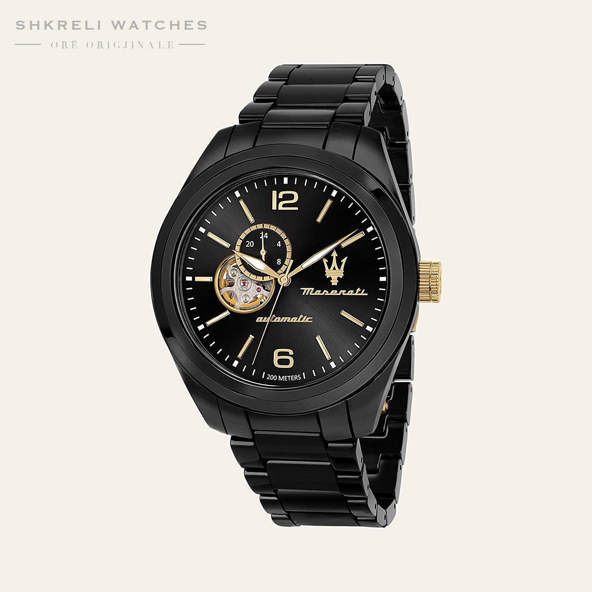 Maserati Klasike — Kafe e errët — Maserati | Shkreli Watches