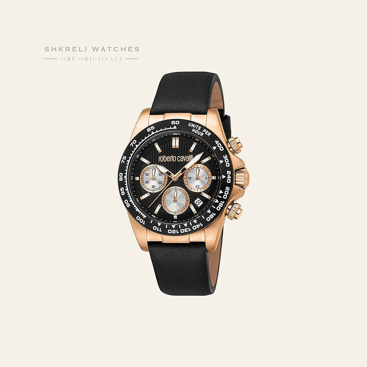 Roberto Cavalli Klasike për Meshkuj — Kafe — Roberto Cavalli | Shkreli Watches