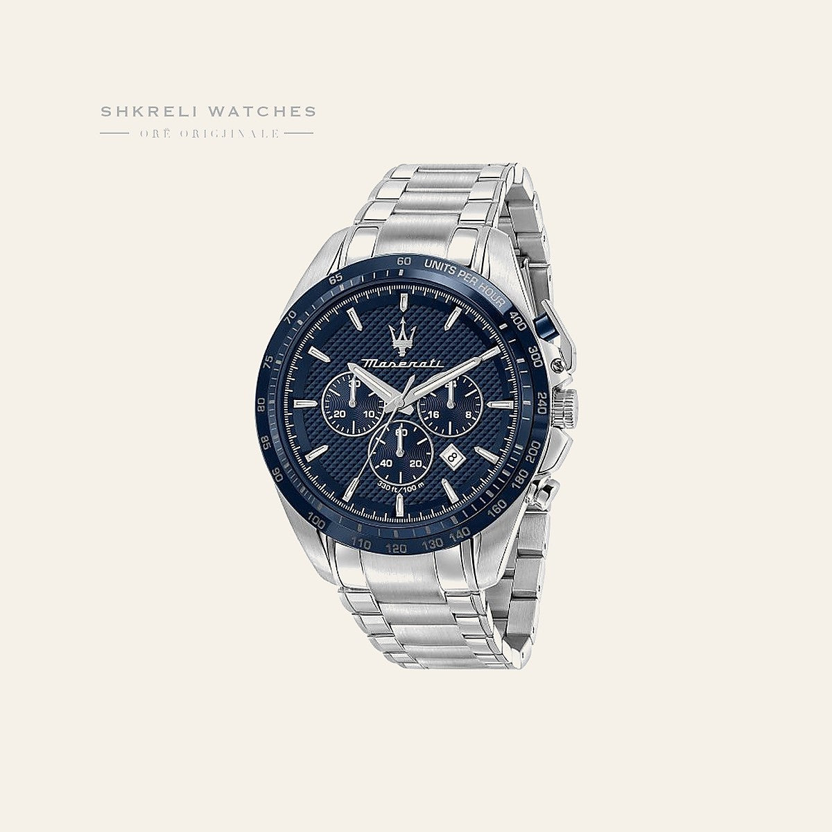 Maserati Klasike — Blu e errët — Maserati | Shkreli Watches