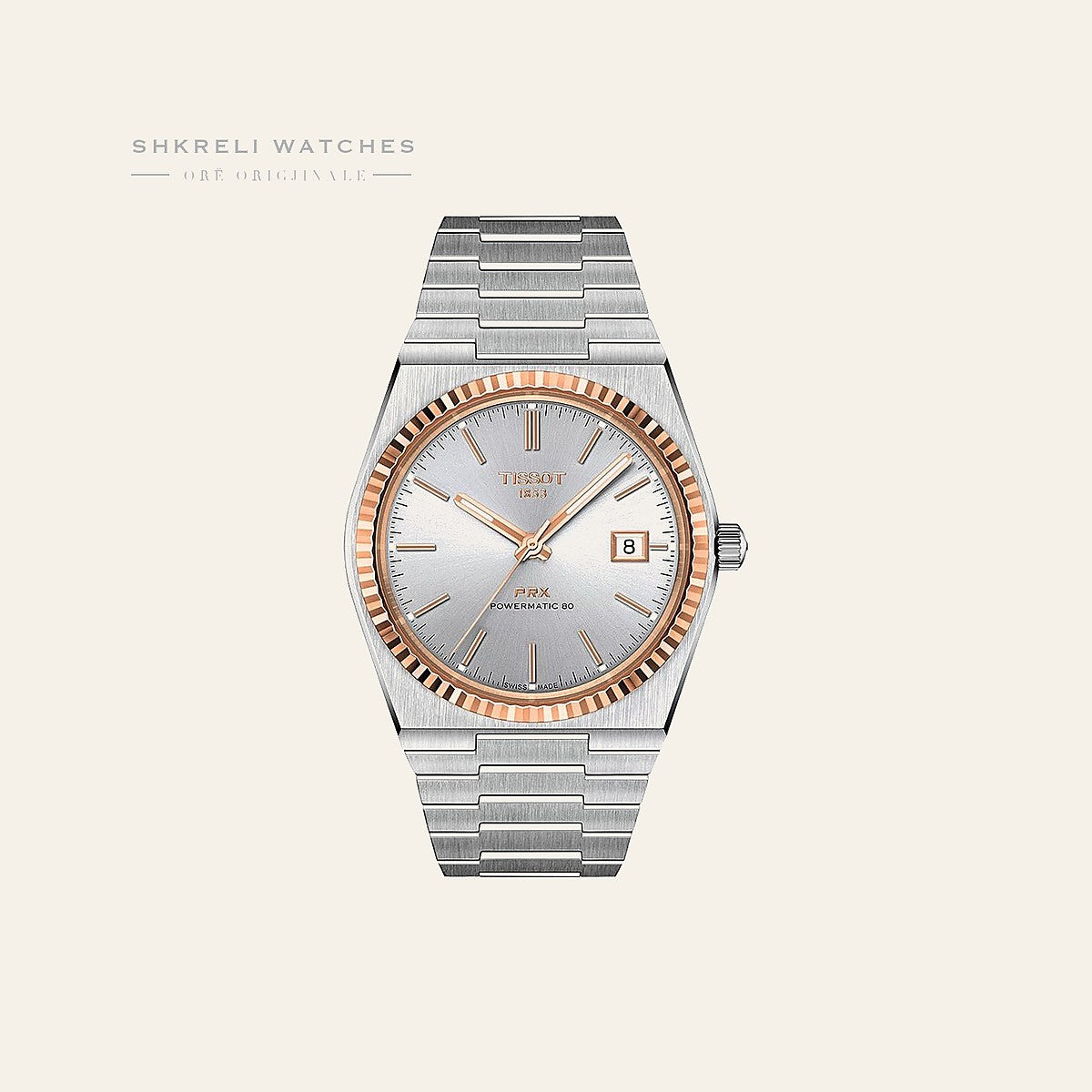 Tissot PRX Powermatic 80 Steel & Gold Bezel 40mm — Tissot | Shkreli Watches