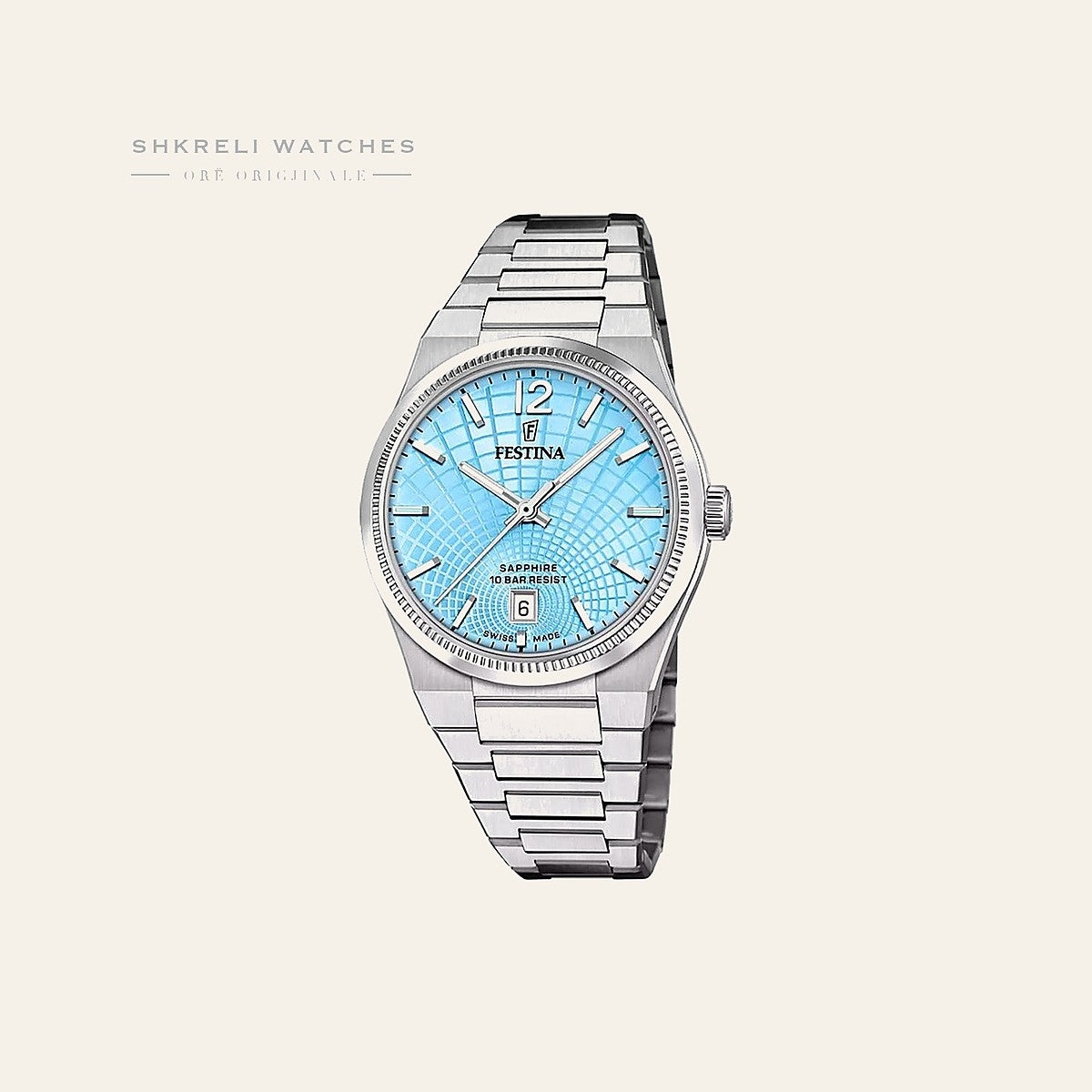 Festina Swiss Made Rivé Quartz (35mm) Mother of Pearl Dial — pamja 3 | Shkreli Watches
