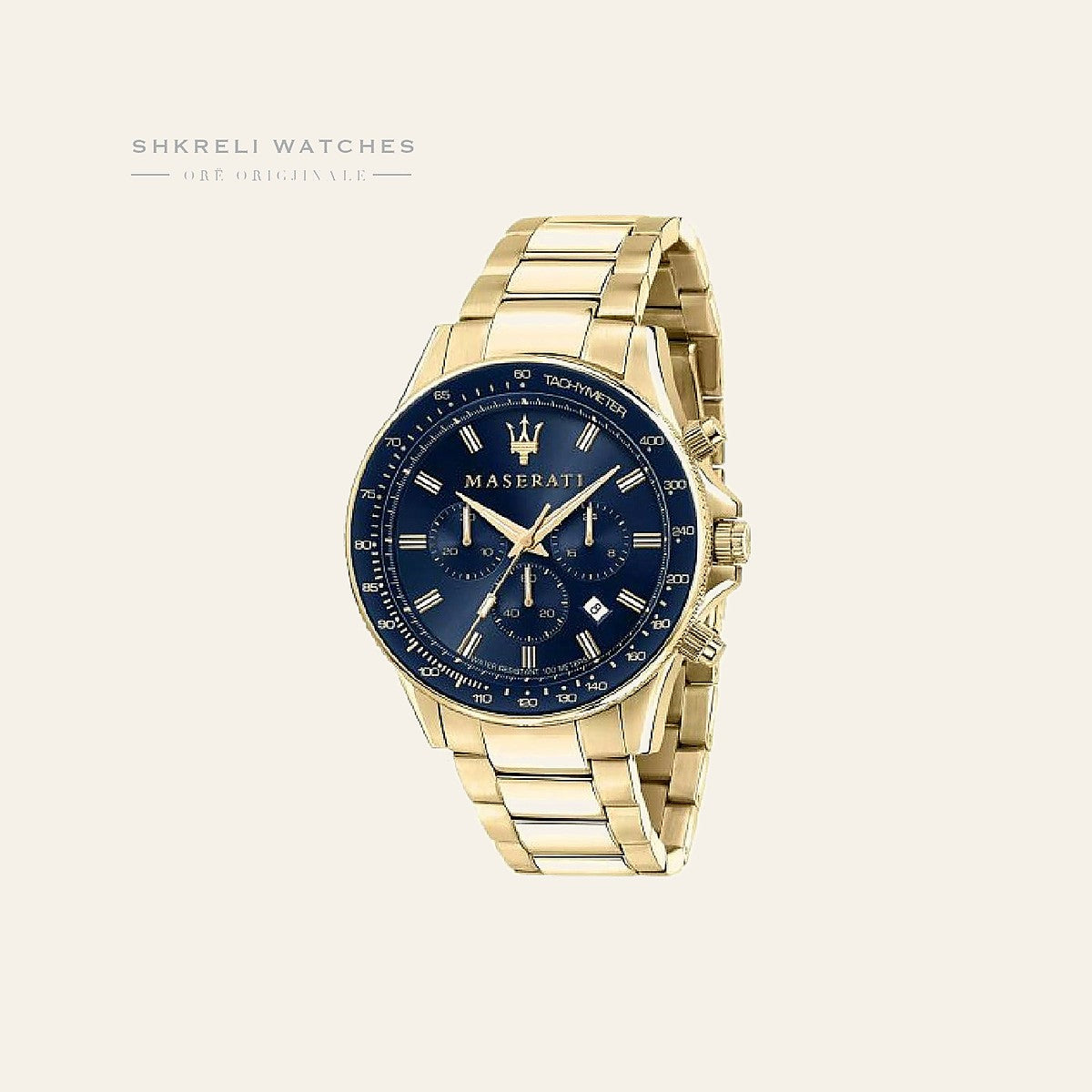 Maserati Klasike — Blu e errët — Maserati | Shkreli Watches