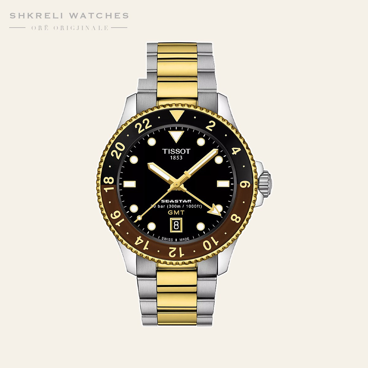 Tissot Seastar Quartz GMT — pamja 3 | Shkreli Watches