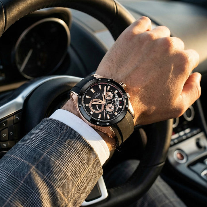 Jaguar Klasike — Kafe e errët — pamja 5 | Shkreli Watches