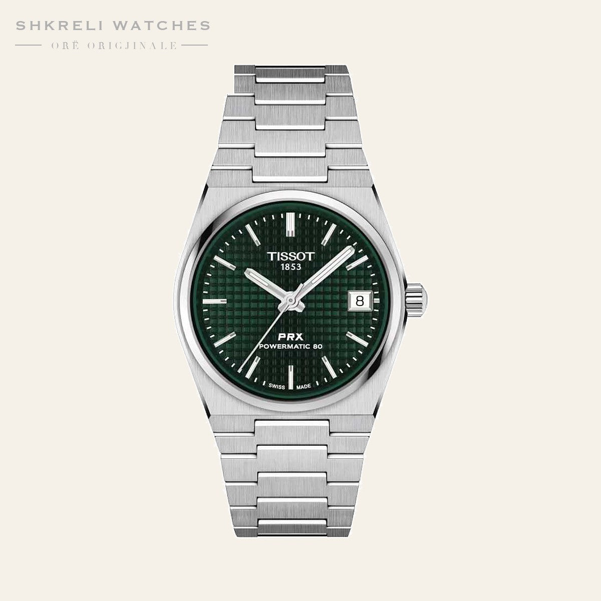 Tissot PRX 35mm Powermatic 80 — pamja 3 | Shkreli Watches
