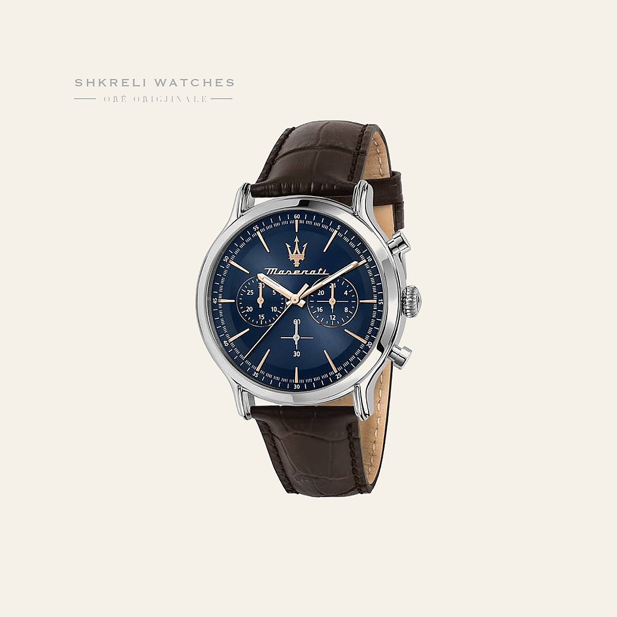 Maserati Klasike — Blu e errët — Maserati | Shkreli Watches