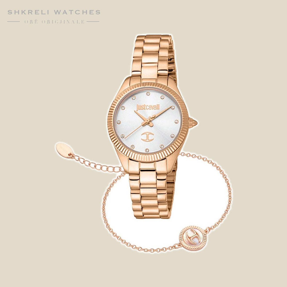 Just Cavalli Klasike për Femra — Bezhë — Just Cavalli | Shkreli Watches