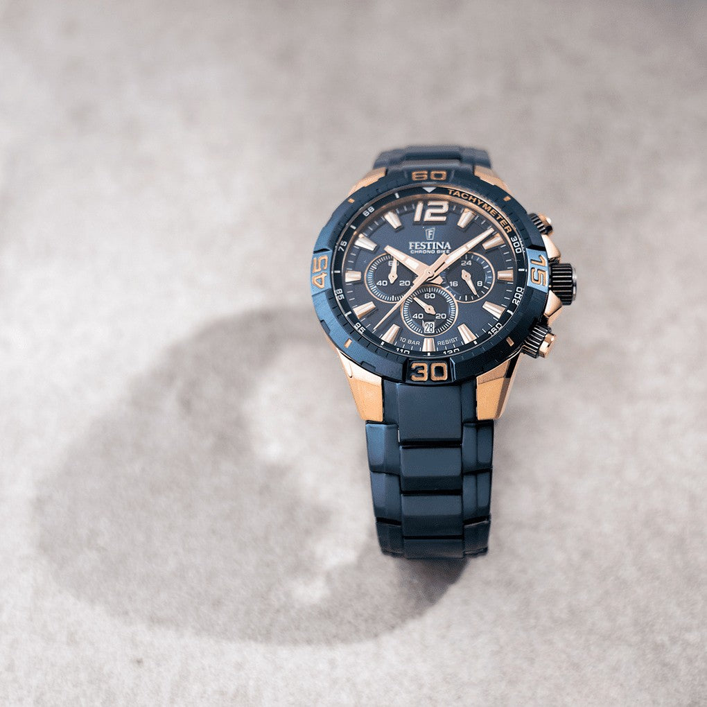 Festina Klasike — Blu e errët — pamja 4 | Shkreli Watches