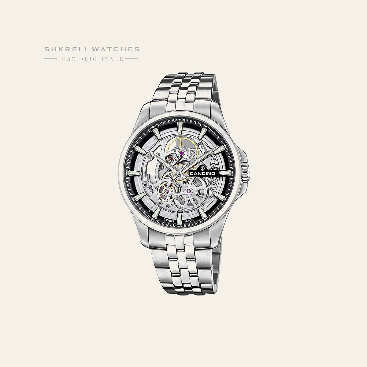 Candino Swiss Black Automatic Stainless Steel — Candino | Shkreli Watches