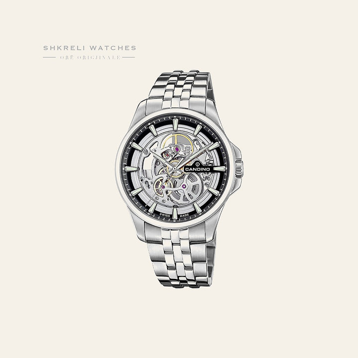Candino Swiss Black Automatic Stainless Steel