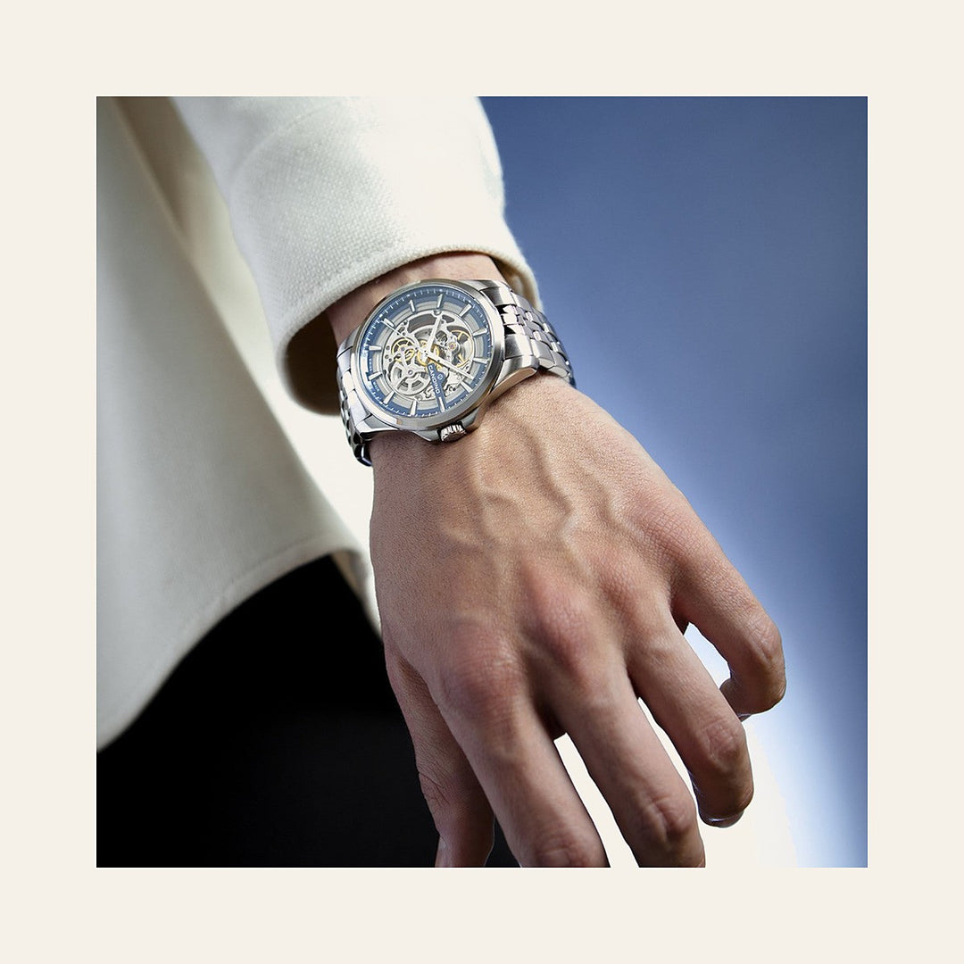 Candino Swiss Black Automatic Stainless Steel