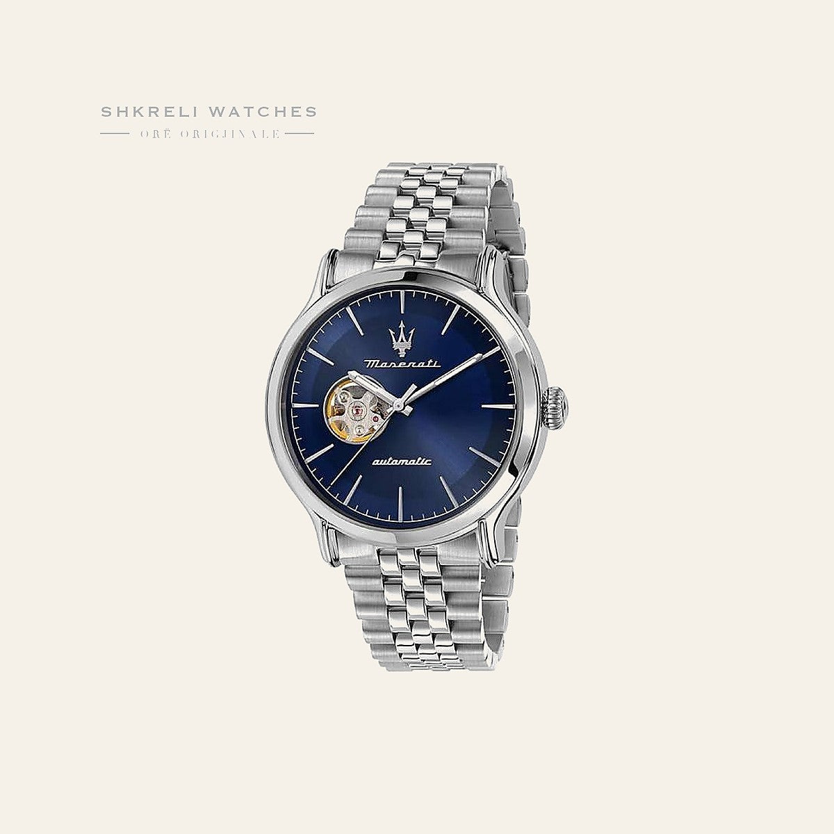 Maserati Klasike — Blu e errët — Maserati | Shkreli Watches