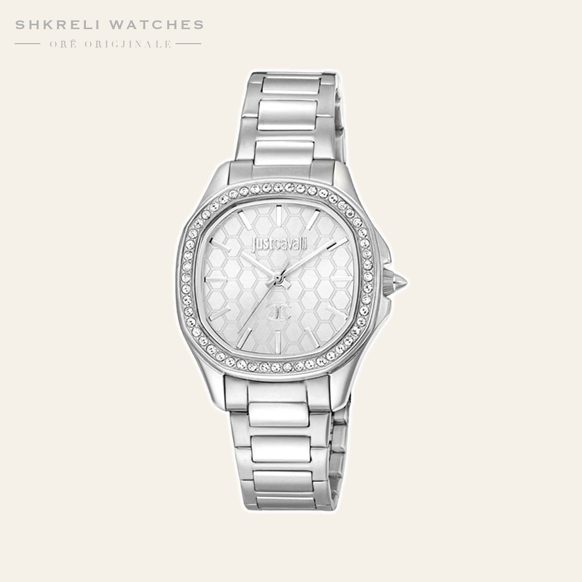 Just Cavalli Klasike për Femra — Argjendi — Just Cavalli | Shkreli Watches
