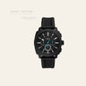 Fossil Machine Chronograph Black Silicone