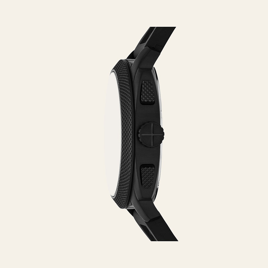 Fossil Machine Chronograph Black Silicone