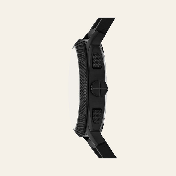 Fossil Machine Chronograph Black Silicone