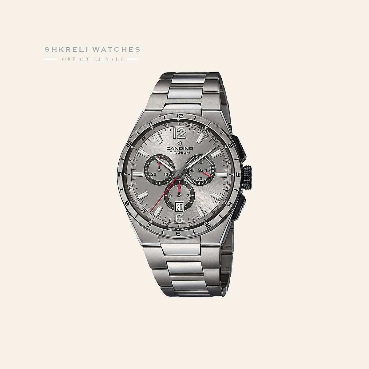Candino Silver Titanium — pamja 3 | Shkreli Watches