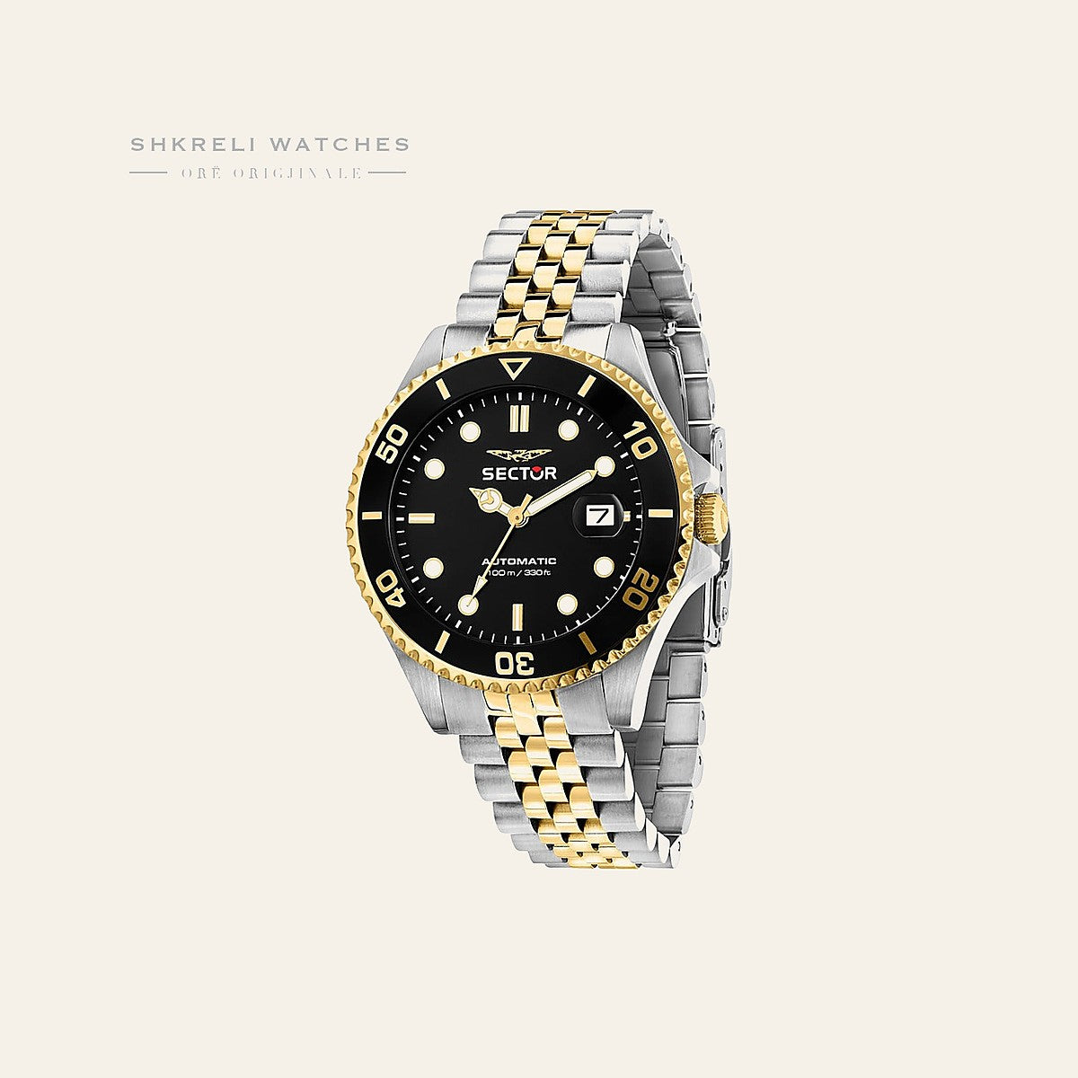 Sector Automatike për Meshkuj — E zezë — Sector | Shkreli Watches