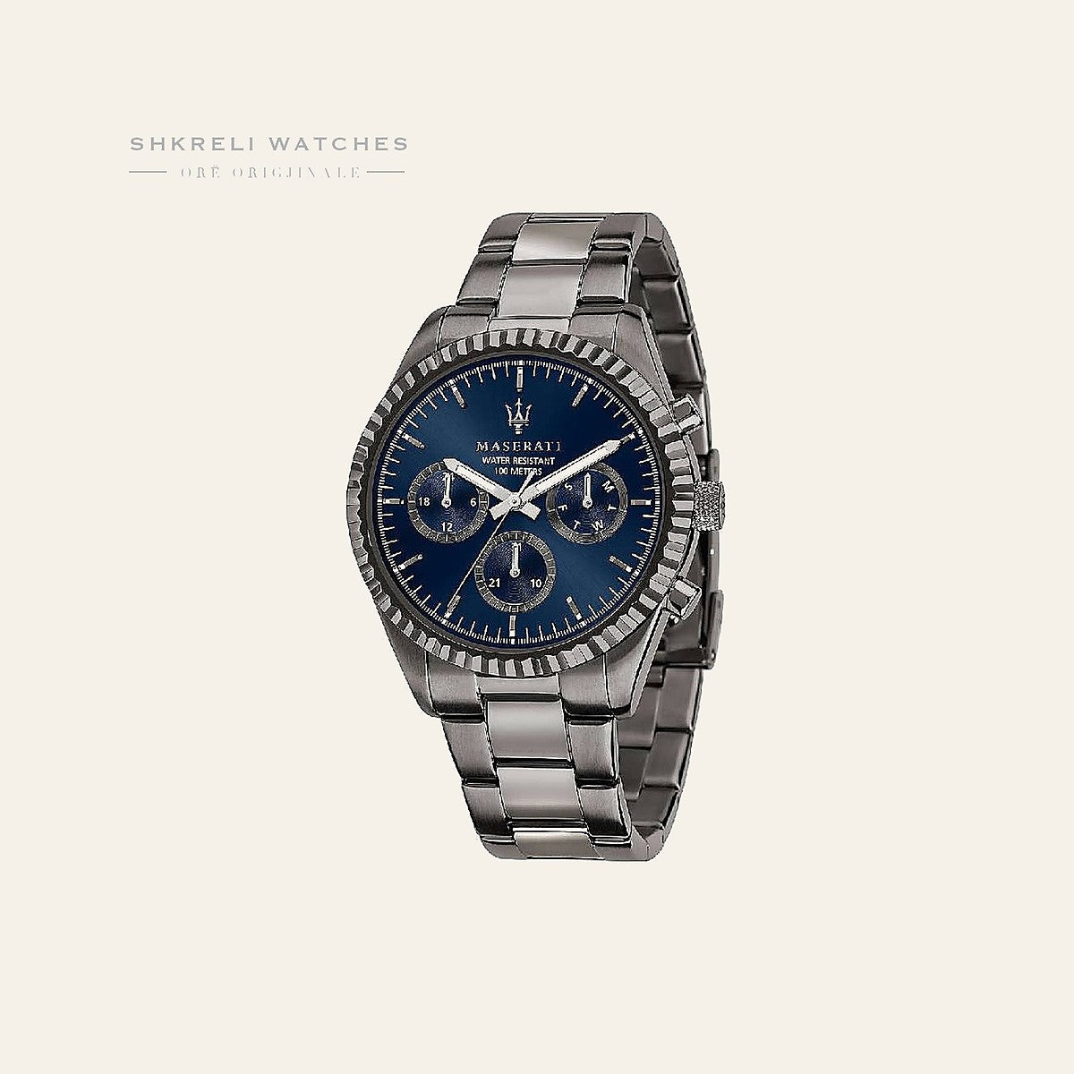 Maserati Klasike — Blu e errët — Maserati | Shkreli Watches