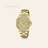 Guess Gold Tone Multi-function