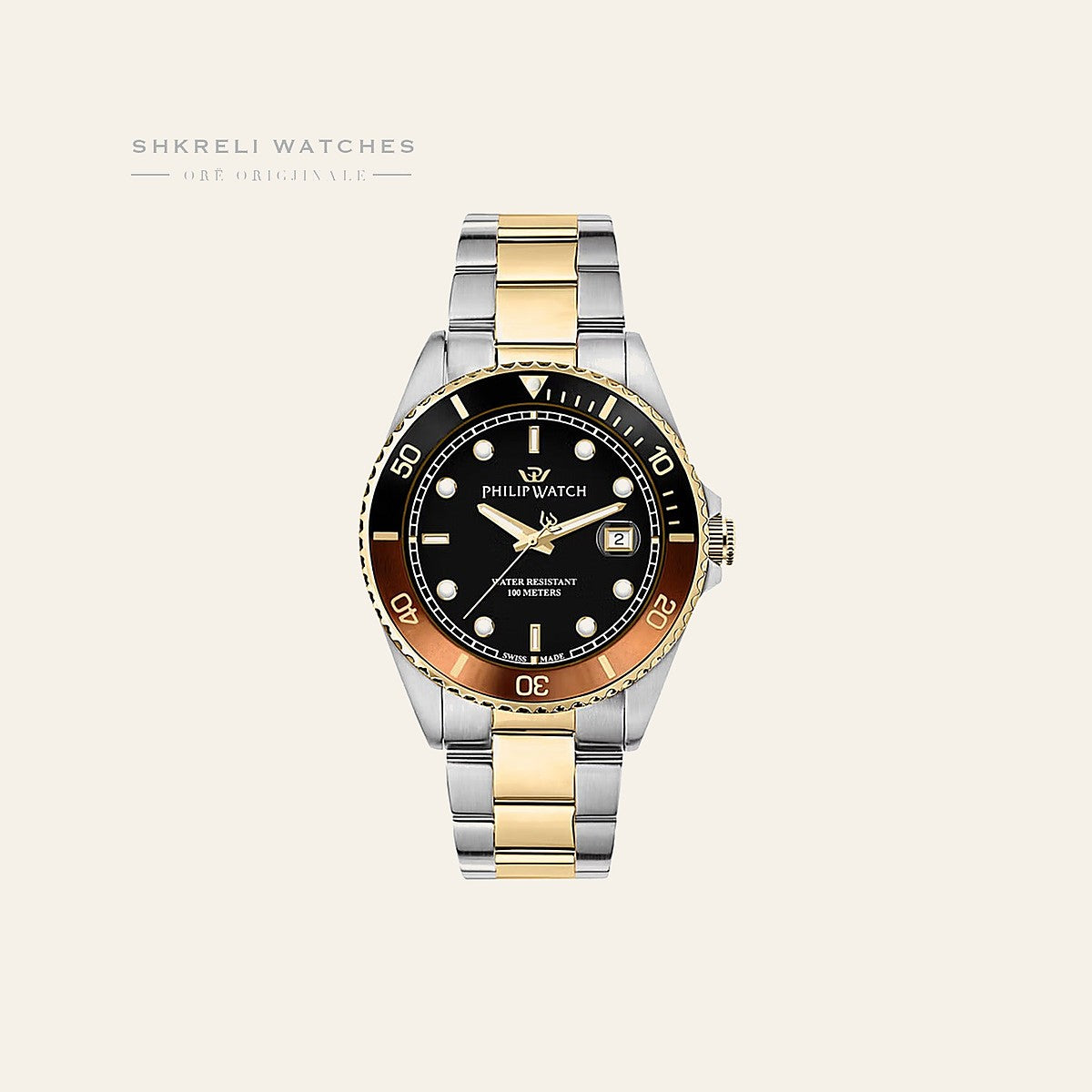 Philip Watch Klasike — Kafe e errët — Philip Watch | Shkreli Watches