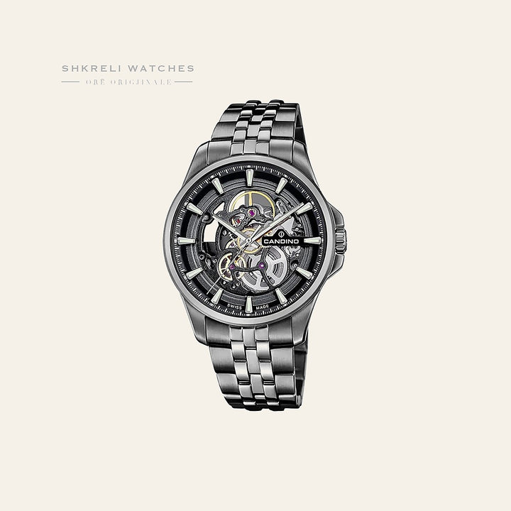 Candino Swiss Black Automatic Stainless Steel
