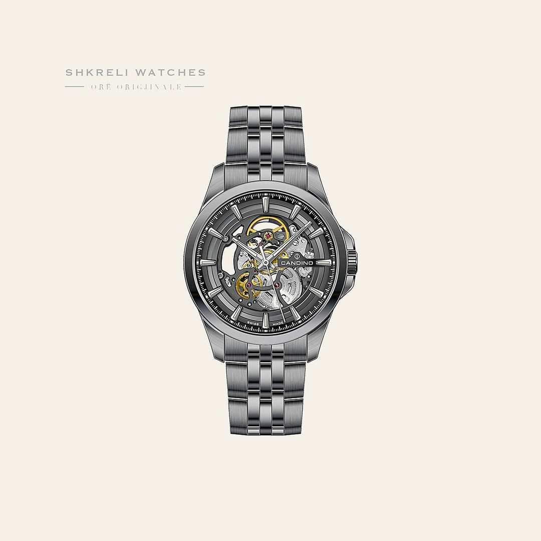 Candino Swiss Black Automatic Stainless Steel
