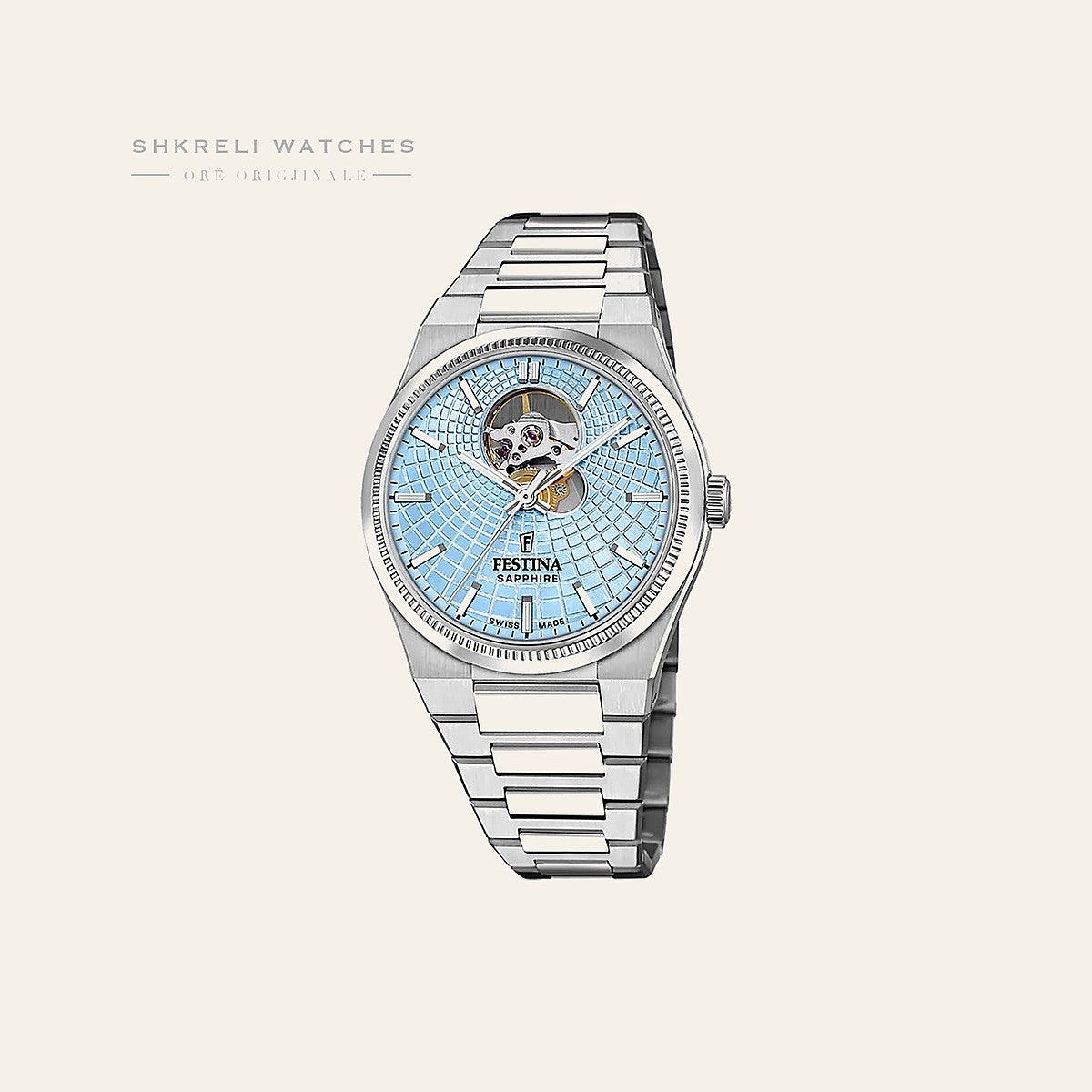 Festina Swiss Made Rivé Open Heart Automatic (40mm) — Festina Swiss Made | Shkreli Watches
