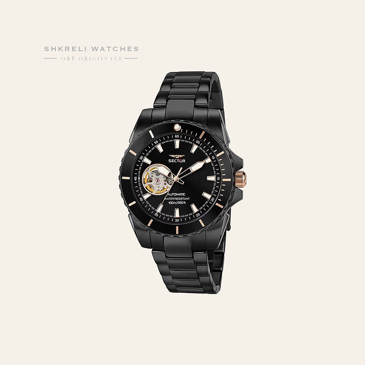 Sector Klasike për Meshkuj — E zezë — Sector | Shkreli Watches