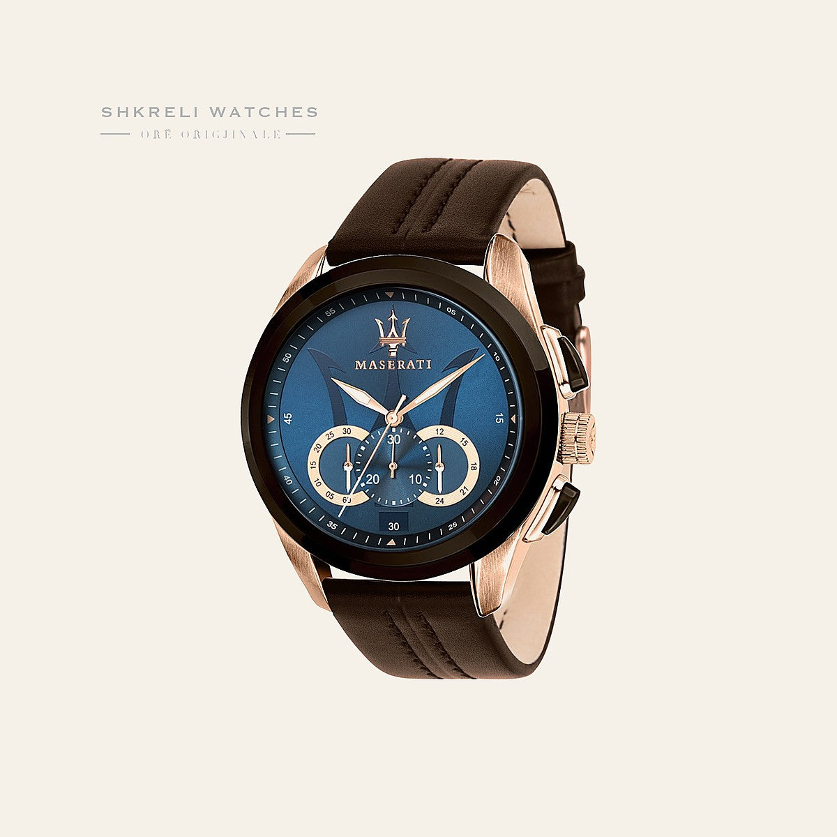 Maserati Klasike — Blu e errët — Maserati | Shkreli Watches