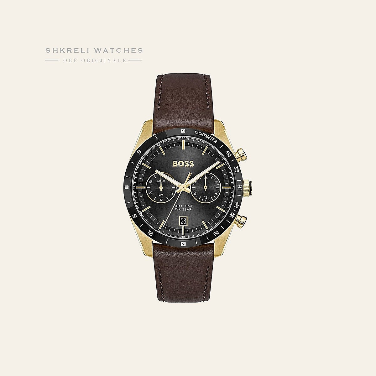 Boss Klasike për Meshkuj — Kafe e errët — Boss | Shkreli Watches