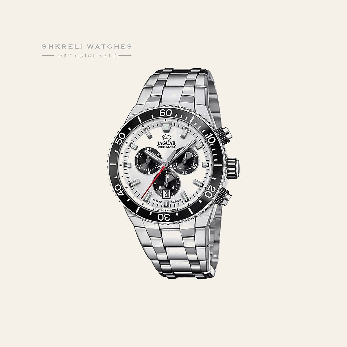 Jaguar White Jaguar Ceramic — pamja 3 | Shkreli Watches