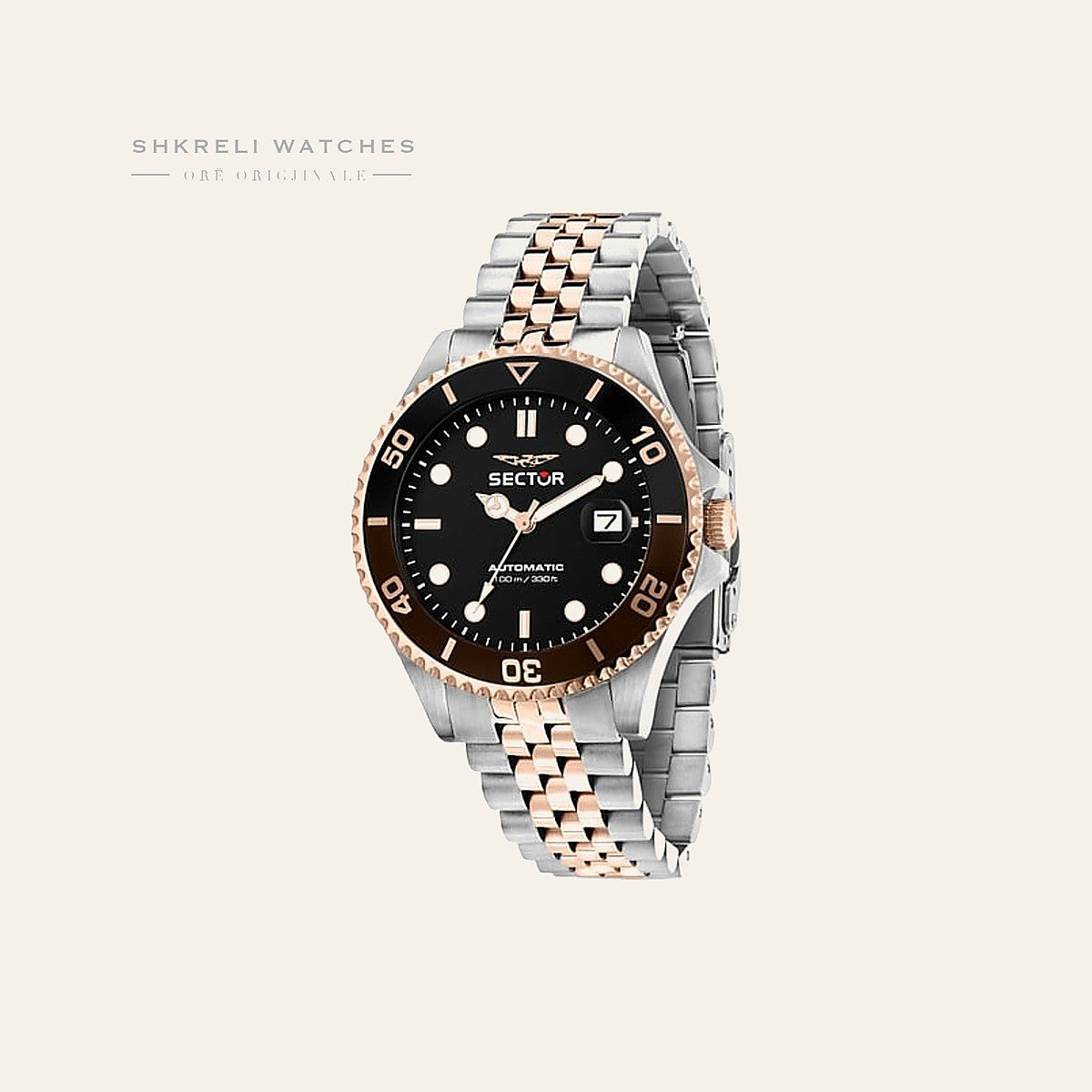 Sector Automatike për Meshkuj — E zezë — Sector | Shkreli Watches