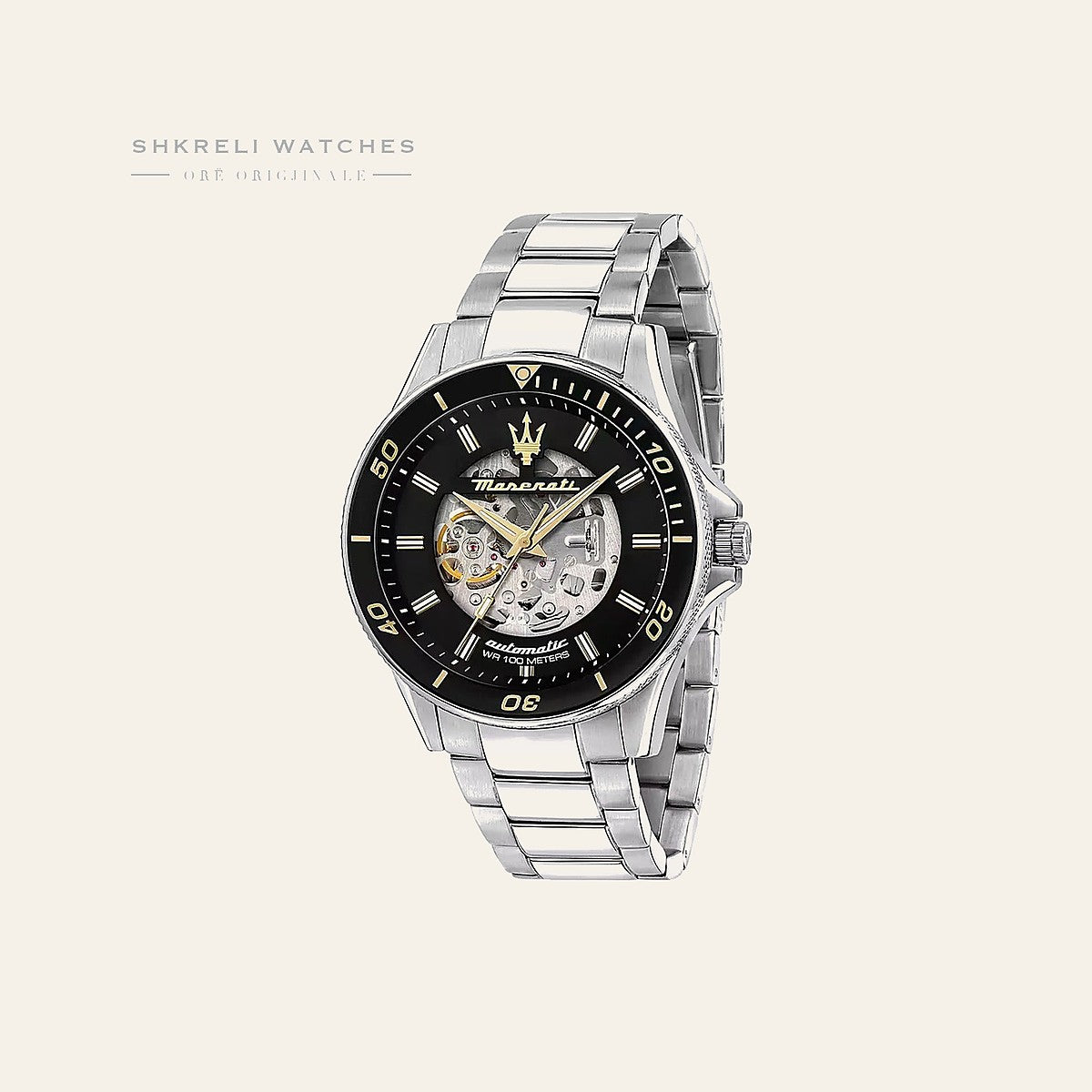 Maserati Automatike për Meshkuj — Kafe — Maserati | Shkreli Watches