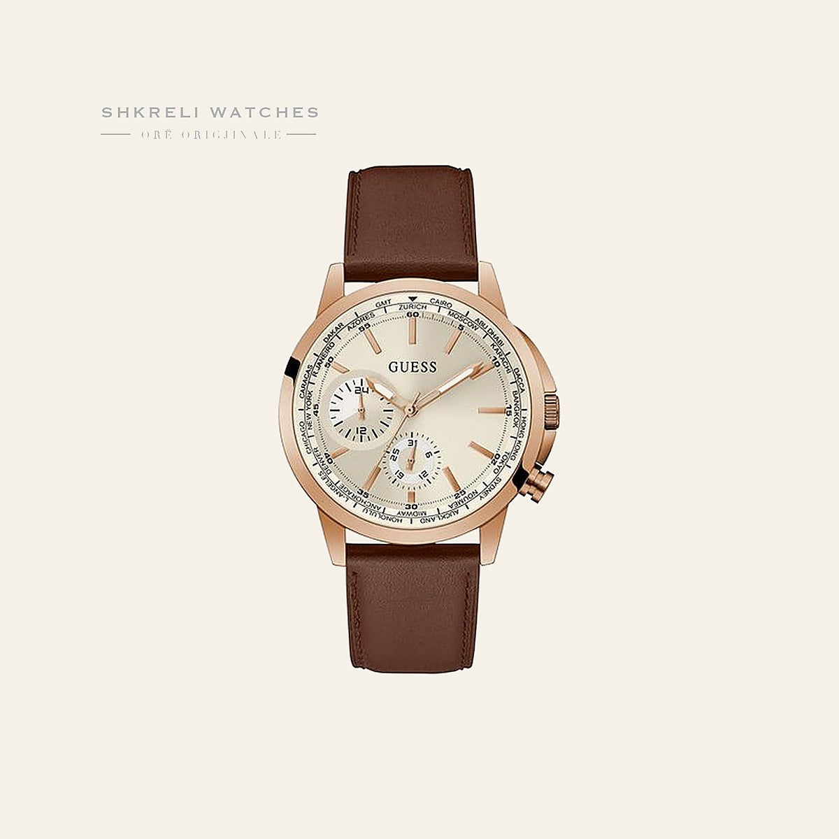 Guess Klasike — Bezhë — Guess | Shkreli Watches