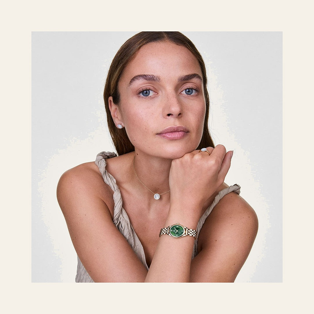 Daniel Wellington Ophelia Mini Emerald Gold