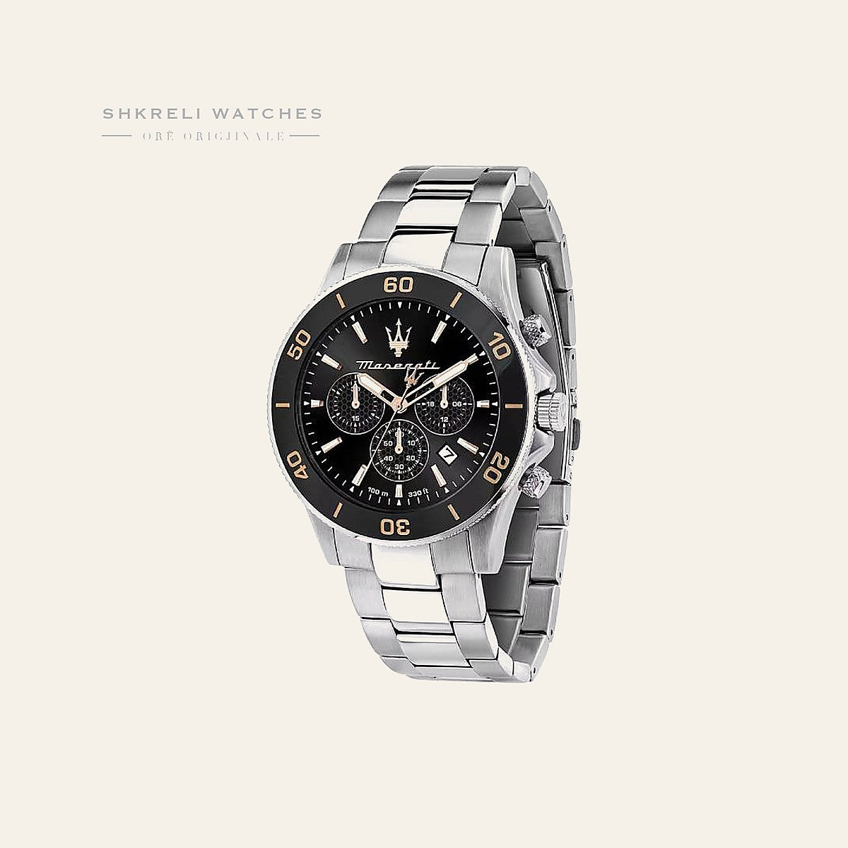 Maserati Klasike — Kafe e errët — Maserati | Shkreli Watches