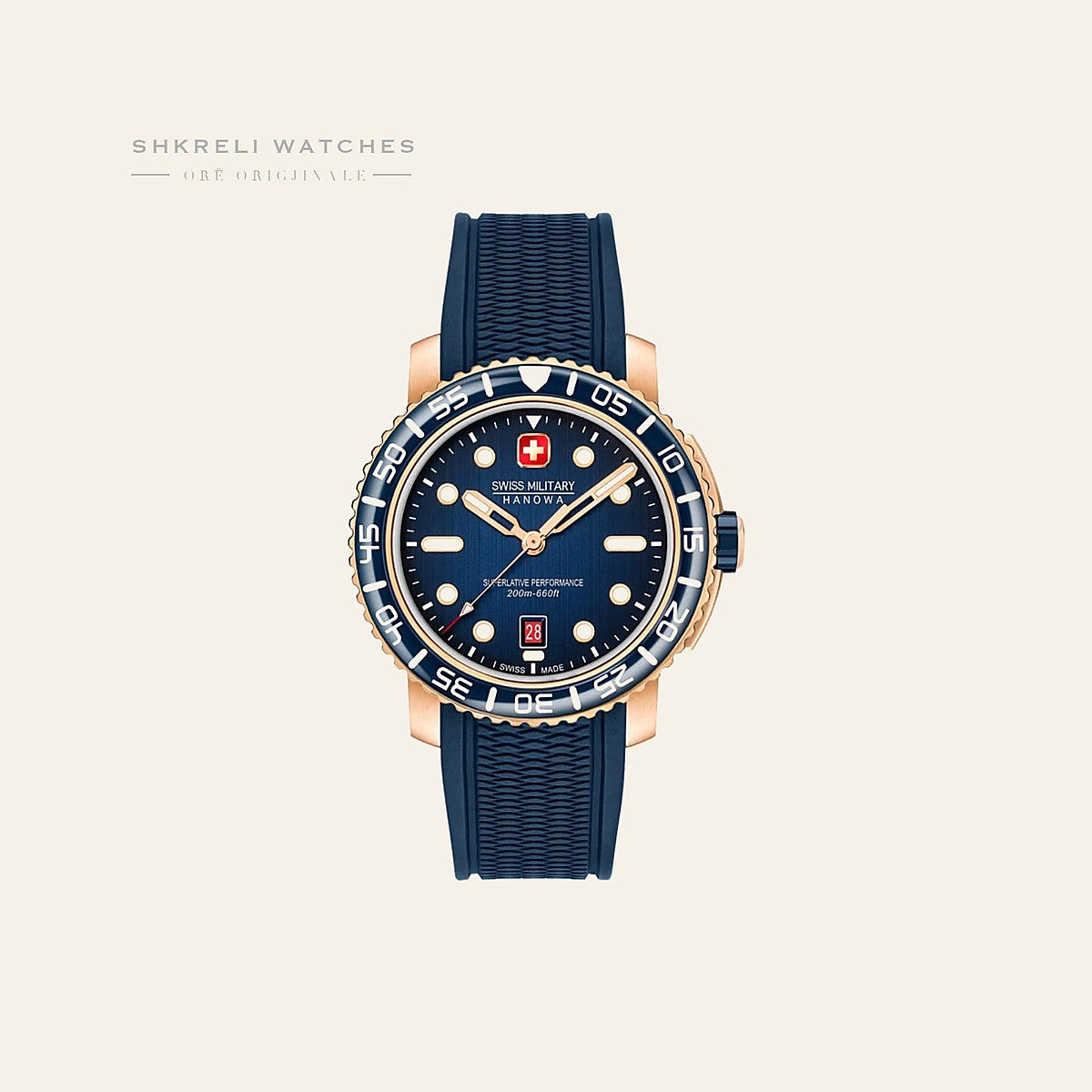 Swiss Military Hanowa Klasike — Blu e errët — Swiss Military Hanowa | Shkreli Watches