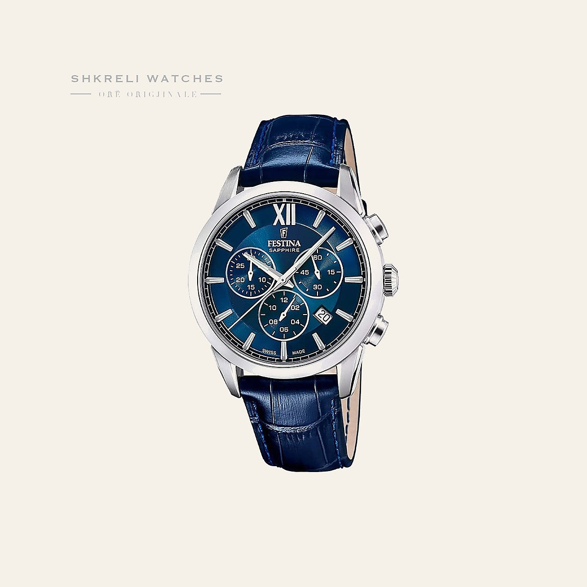 Festina Swiss Made Klasike për Meshkuj — Blu — Festina Swiss Made | Shkreli Watches