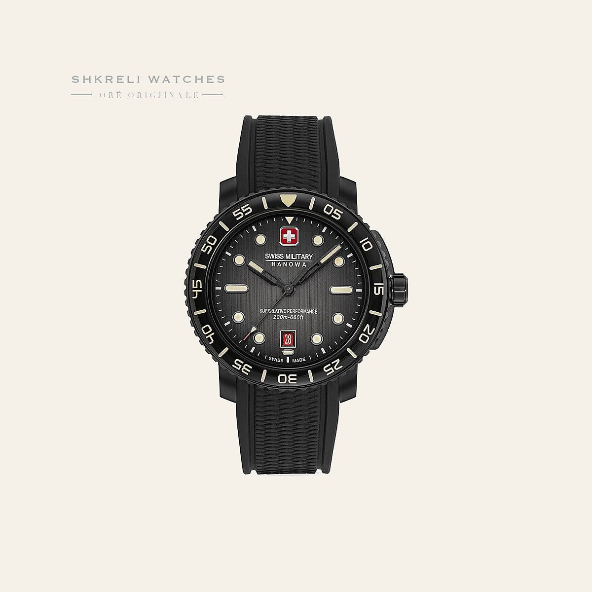 Swiss Military Hanowa Black Marlin — Swiss Military Hanowa | Shkreli Watches