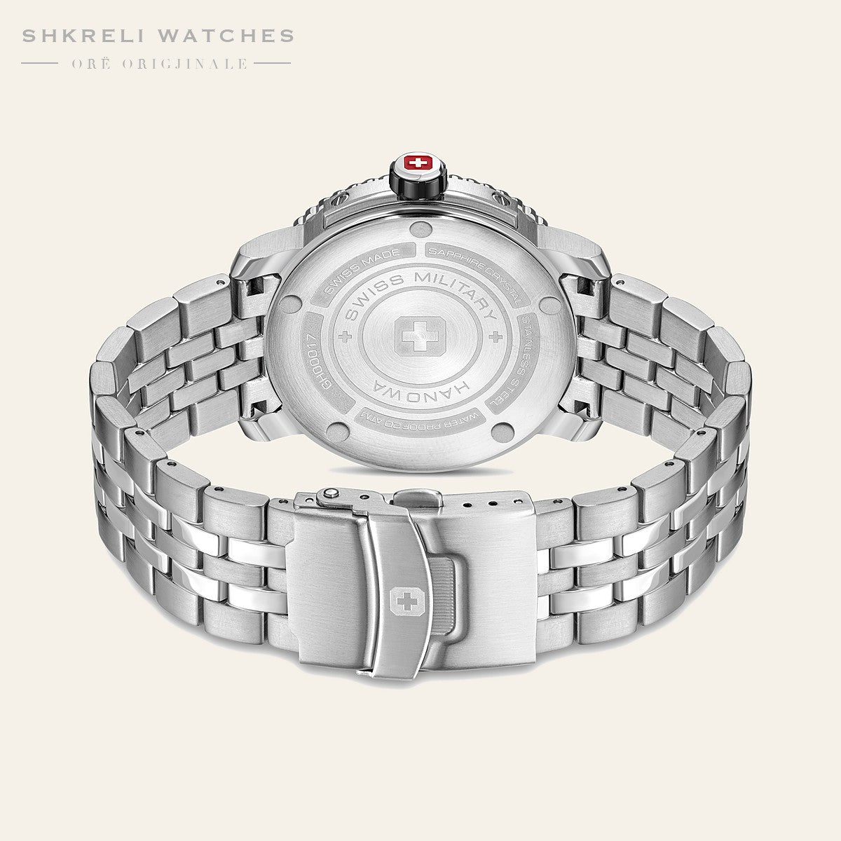 Swiss Military Hanowa Klasike — Kafe — pamja 4 | Shkreli Watches