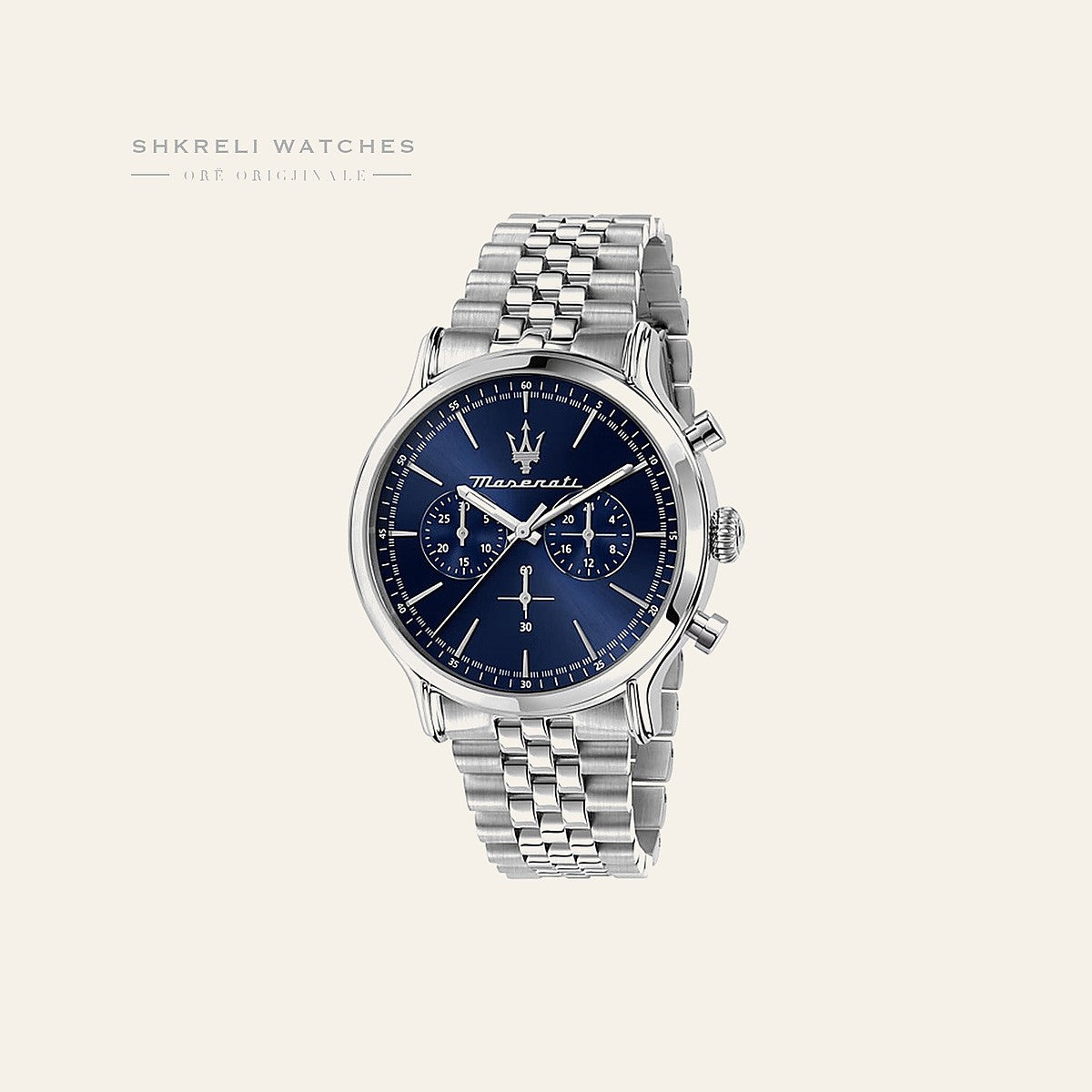 Maserati Klasike — Blu e errët — Maserati | Shkreli Watches