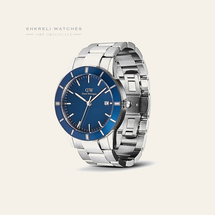 Daniel Wellington Iconic Paradigma Link Blue Enamel Silver