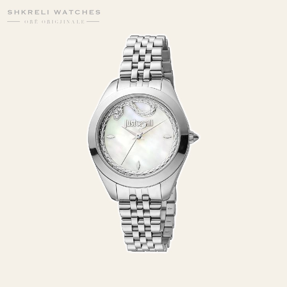 Just Cavalli Klasike për Femra — Argjendi — Just Cavalli | Shkreli Watches