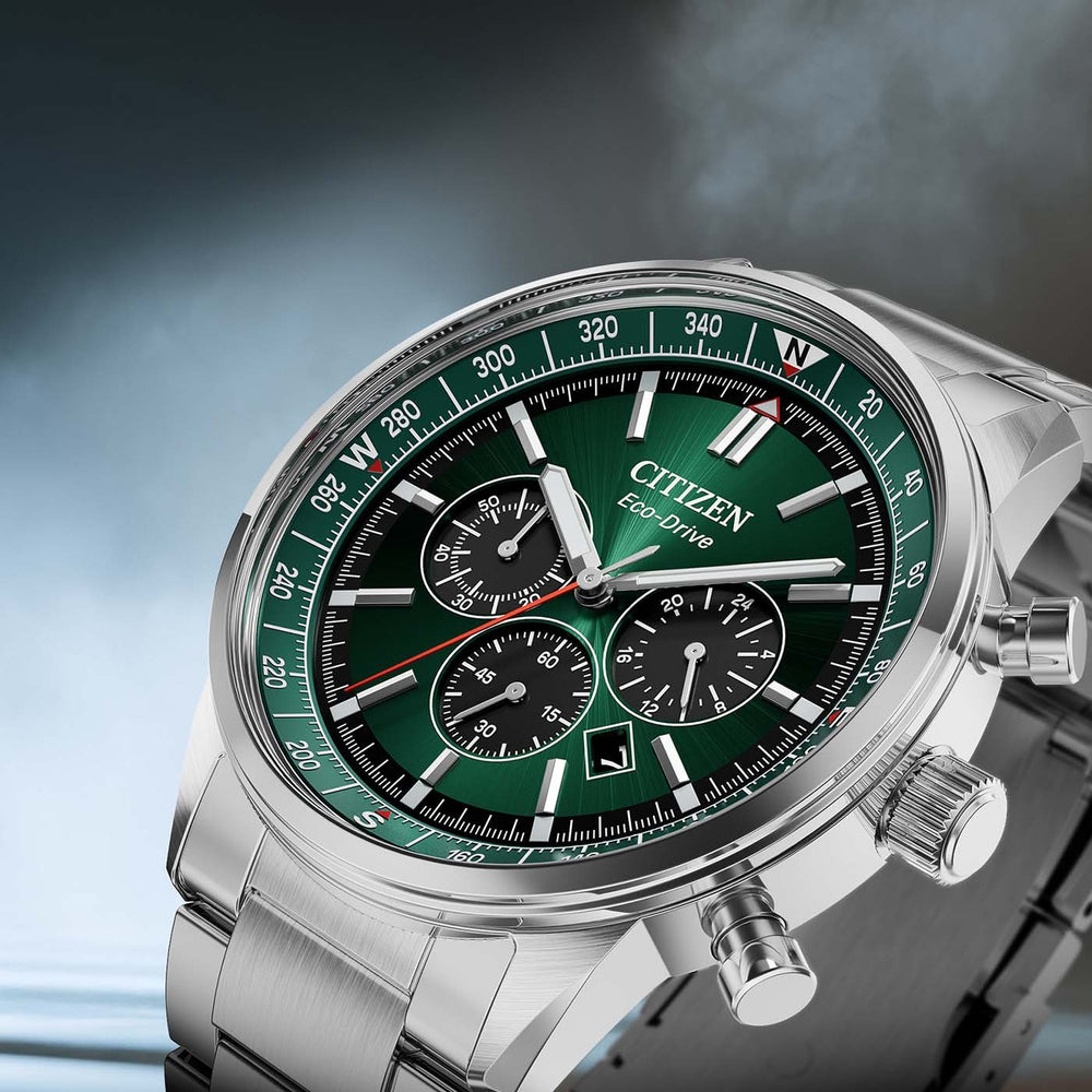 Citizen Classic Chronograph / Eco-Drive — pamja 2 | Shkreli Watches