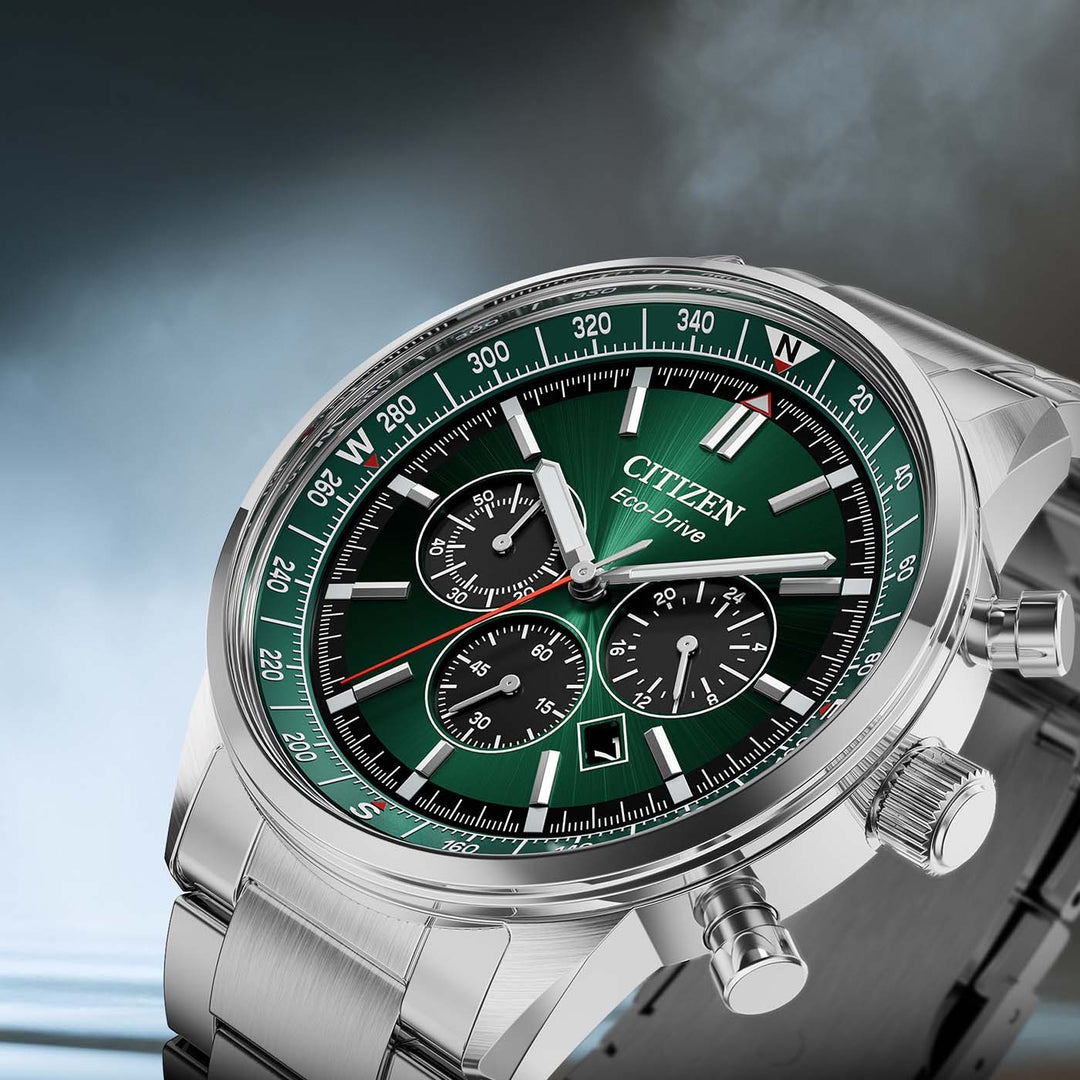 Citizen Classic Chronograph / Eco-Drive — pamja 2 | Shkreli Watches