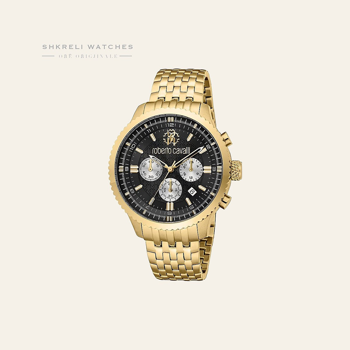 Roberto Cavalli Klasike për Meshkuj — Kafe — Roberto Cavalli | Shkreli Watches