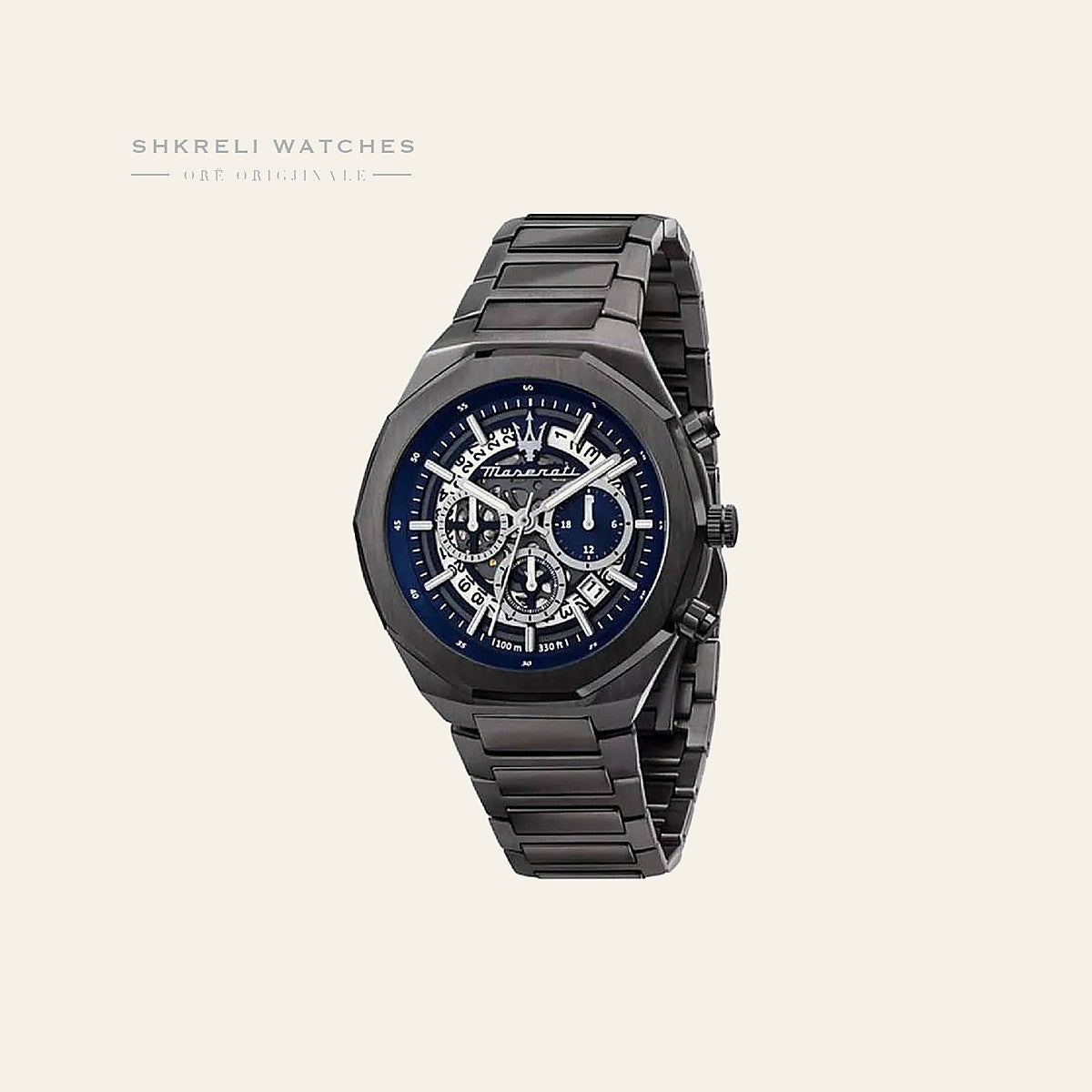 Maserati Klasike — Kafe e errët — Maserati | Shkreli Watches