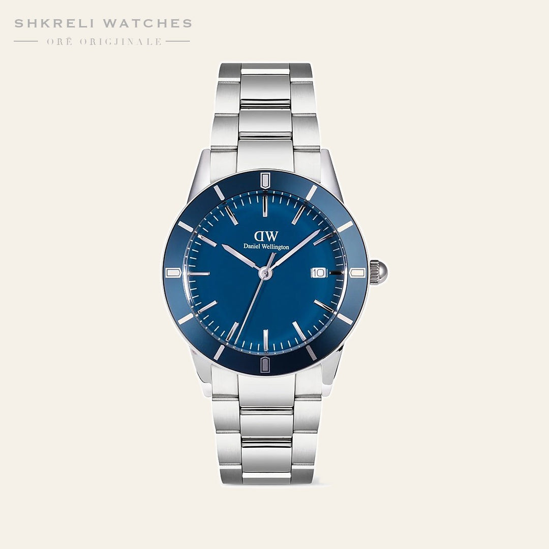 Daniel Wellington Iconic Paradigma Link Blue Enamel Silver