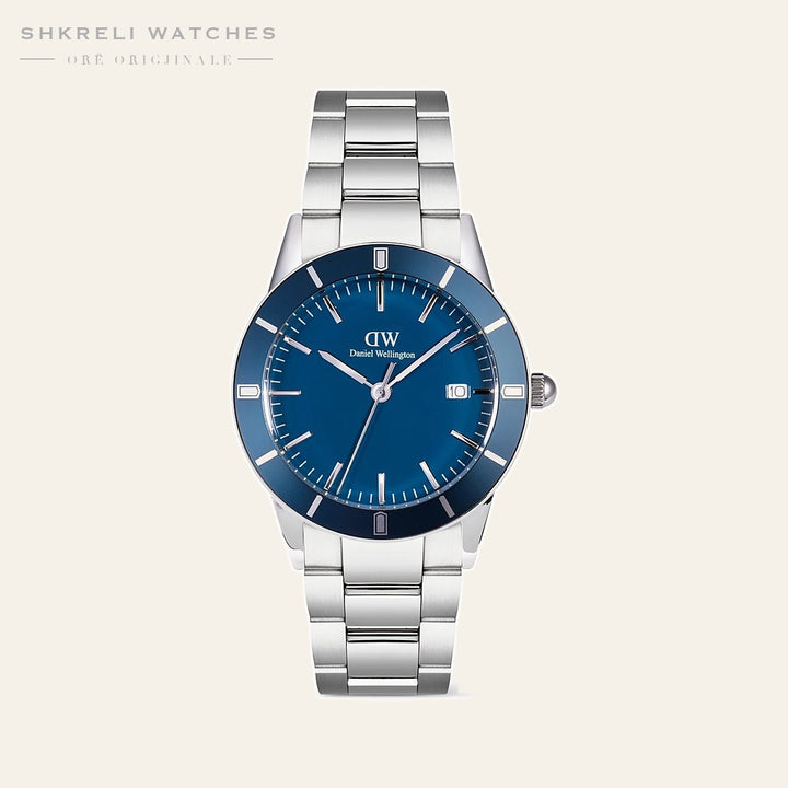 Daniel Wellington Iconic Paradigma Link Blue Enamel Silver